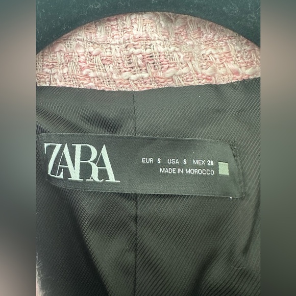 🔥 Zara Tweed Blazer Double Breasted Blogger Favorite Chic Jacket - Picture 10 of 10